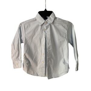 Arrow Boys Button Up Shirt Size 6  Blue Plaid